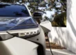 Voiture électrique Toyota bZ4X qui charge