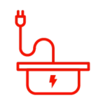 Pictogramme borne de recharge enterrée