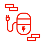 Pictogramme borne de recharge murale